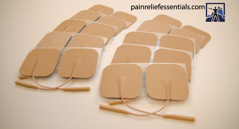 Premium silver reusable tens electrodes from Pain Relief Essentials