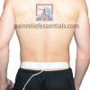 Long electrode placement on the lower back