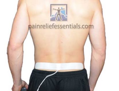 Long electrode placement on the lower back