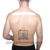Long electrode placement on the upper back