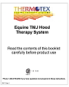 Instruction manual cover for the Thermotex Infrared Heat Therapeutic Tmj Horse Hood